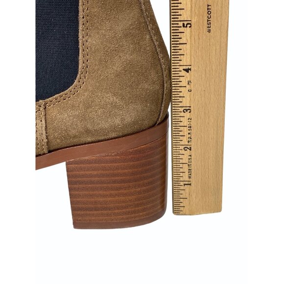 Steve Madden Rhiannon Size 11M Brown Nubuck Leather Chelsea Boots Women - Picture 9 of 11